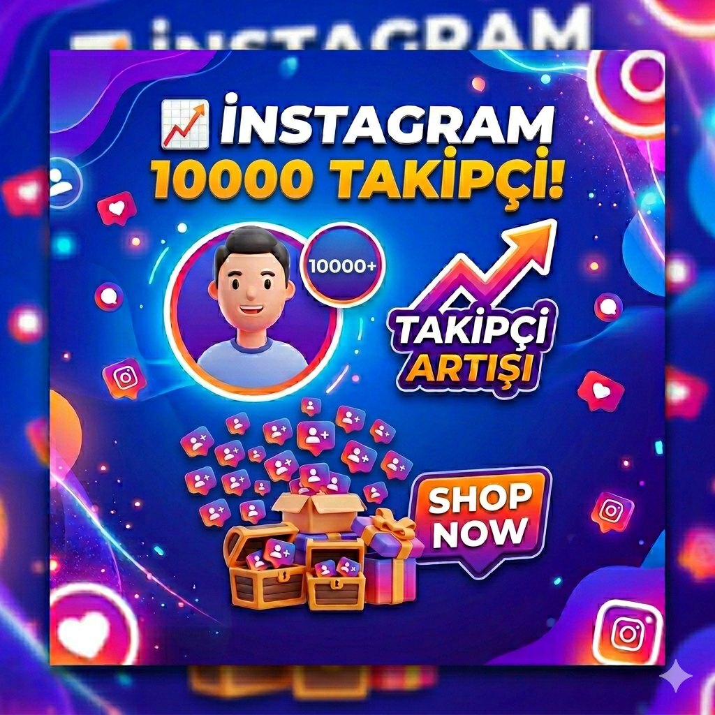 Instagram Karışık 10.000 Takipçi Otomatik teslimat!